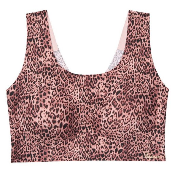 VS L / XL / XXL ( L-XXL Lounge Unlined Scoop Bra Leopard Animal Print NWT - Picture 5 of 6
